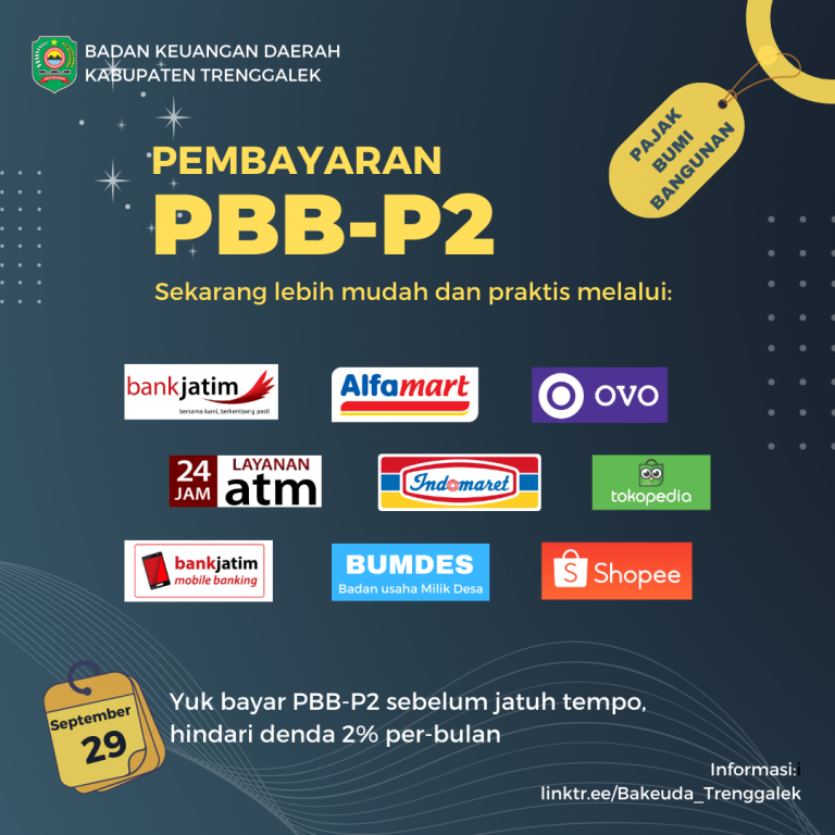 PEMBAYARAN PBB-P2 SEKARANG LEBIH MUDAH – Bakeuda Trenggalek